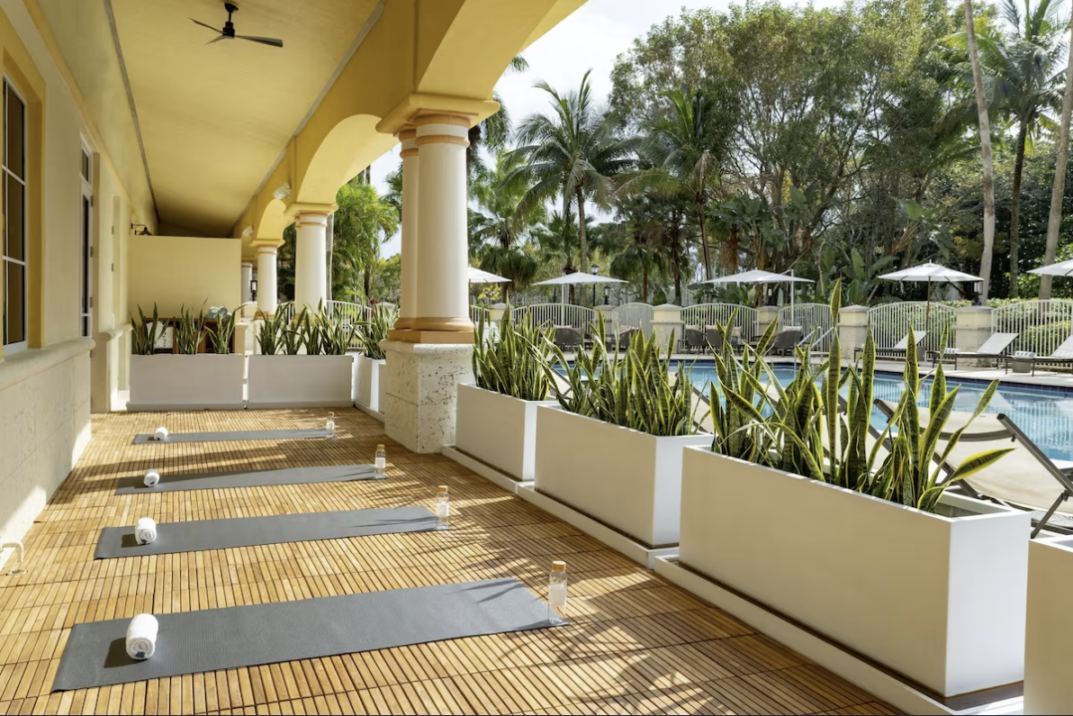 Área exterior del hotel